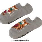 Onitsuka Tiger accesorios 4P8D6N491 cuero gris unisexo calcetines invisibles