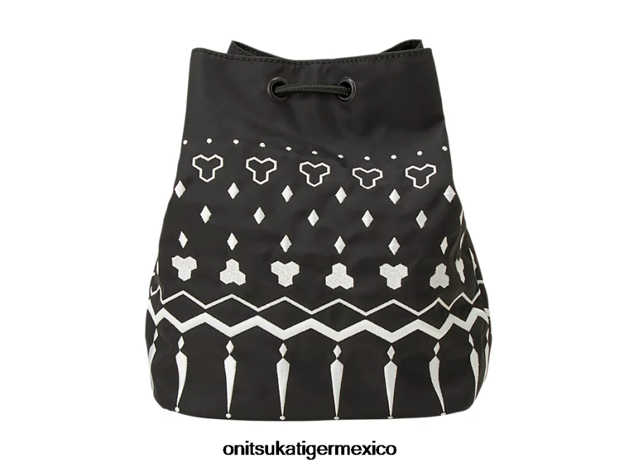 Onitsuka Tiger accesorios 4P8D6N517 negro mujer bolsa con cordón - Image 2