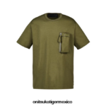 Onitsuka Tiger ropa 4P8D6N374 caqui hombres camiseta ss