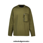 Onitsuka Tiger ropa 4P8D6N375 caqui hombres es camiseta