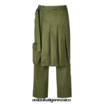 Onitsuka Tiger ropa 4P8D6N378 caqui hombres pantalones