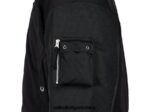 Onitsuka Tiger ropa 4P8D6N379 negro hombres chaqueta de bombardero - Image 5