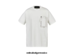 Onitsuka Tiger ropa 4P8D6N382 blanco hombres camiseta ss