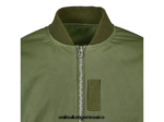 Onitsuka Tiger ropa 4P8D6N383 caqui hombres chaqueta de bombardero - Image 3
