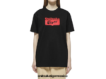 Onitsuka Tiger ropa 4P8D6N384 negro/rojo unisexo camiseta con logo - Image 3