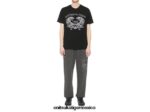 Onitsuka Tiger ropa 4P8D6N386 negro unisexo camiseta gráfica - Image 2