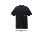 Onitsuka Tiger ropa 4P8D6N387 negro unisexo camiseta gráfica - Image 4