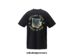 Onitsuka Tiger ropa 4P8D6N387 negro unisexo camiseta gráfica - Image 5