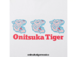 Onitsuka Tiger ropa 4P8D6N390 blanco unisexo camiseta gráfica - Image 4