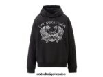Onitsuka Tiger ropa 4P8D6N392 negro unisexo sudadera con capucha - Image 2