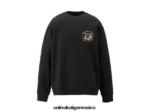 Onitsuka Tiger ropa 4P8D6N394 negro unisexo sudadera - Image 4