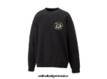 Onitsuka Tiger ropa 4P8D6N394 negro unisexo sudadera - Image 5