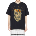 Onitsuka Tiger ropa 4P8D6N395 negro unisexo camiseta gráfica