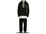 Onitsuka Tiger ropa 4P8D6N397 negro unisexo sudadera - Image 3