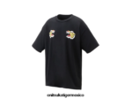 Onitsuka Tiger ropa 4P8D6N400 negro unisexo camiseta gráfica - Image 7