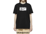 Onitsuka Tiger ropa 4P8D6N407 blanco negro unisexo camiseta con logo - Image 3