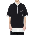 Onitsuka Tiger ropa 4P8D6N410 negro unisexo parte superior