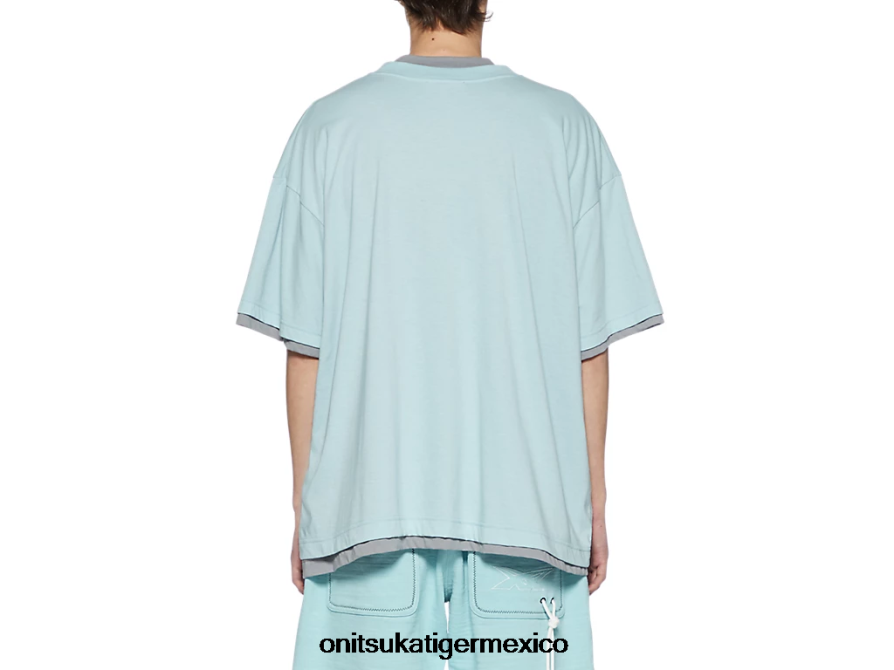Onitsuka Tiger ropa 4P8D6N411 azul claro/gris unisexo parte superior - Image 19