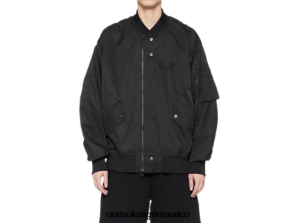 Onitsuka Tiger ropa 4P8D6N415 negro unisexo chaqueta bomber p