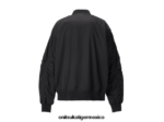 Onitsuka Tiger ropa 4P8D6N415 negro unisexo chaqueta bomber p - Image 7