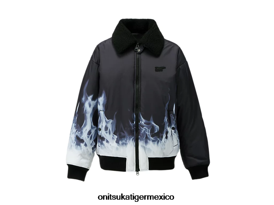 onitsuka_tiger_ropa_4p8d6n416_blanco_negro_hombres_p_chaqueta.png Onitsuka Tiger ropa 4P8D6N416 blanco negro hombres p chaqueta - Image 1