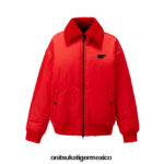 Onitsuka Tiger ropa 4P8D6N419 rojo hombres cazadora holgada