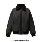 Onitsuka Tiger ropa 4P8D6N420 negro hombres cazadora holgada