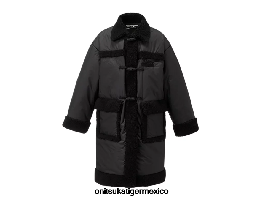 onitsuka_tiger_ropa_4p8d6n422_negro_hombres_abrigo.png Onitsuka Tiger ropa 4P8D6N422 negro hombres abrigo - Image 1