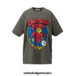 Onitsuka Tiger ropa 4P8D6N423 gris oscuro hombres camiseta gráfica
