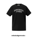 Onitsuka Tiger ropa 4P8D6N424 negro hombres camiseta gráfica