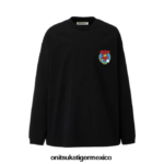 Onitsuka Tiger ropa 4P8D6N426 negro hombres camiseta gráfica