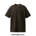Onitsuka Tiger ropa 4P8D6N430 gris oscuro hombres camiseta gráfica