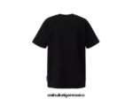 Onitsuka Tiger ropa 4P8D6N433 negro hombres camiseta gráfica - Image 2