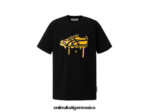 Onitsuka Tiger ropa 4P8D6N433 negro hombres camiseta gráfica
