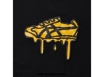Onitsuka Tiger ropa 4P8D6N433 negro hombres camiseta gráfica - Image 4