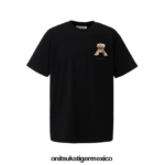 Onitsuka Tiger ropa 4P8D6N434 negro hombres camiseta gráfica