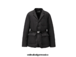 Onitsuka Tiger ropa 4P8D6N436 negro hombres chaqueta