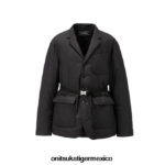 Onitsuka Tiger ropa 4P8D6N436 negro hombres chaqueta