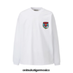 Onitsuka Tiger ropa 4P8D6N440 blanco hombres camiseta gráfica