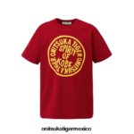 Onitsuka Tiger ropa 4P8D6N441 rojo hombres camiseta gráfica