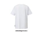 Onitsuka Tiger ropa 4P8D6N444 blanco hombres camiseta gráfica - Image 2