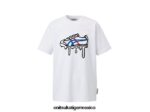Onitsuka Tiger ropa 4P8D6N444 blanco hombres camiseta gráfica