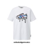 Onitsuka Tiger ropa 4P8D6N444 blanco hombres camiseta gráfica