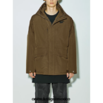 Onitsuka Tiger ropa 4P8D6N446 aceituna hombres chaqueta de plumas