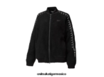 Onitsuka Tiger ropa 4P8D6N447 blanco negro hombres chaqueta - Image 4