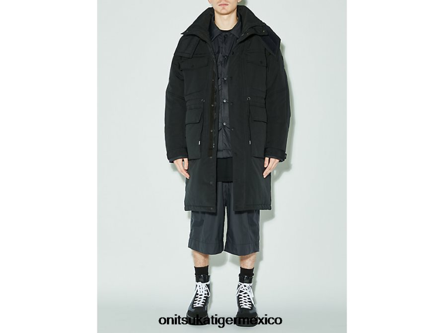 onitsuka_tiger_ropa_4p8d6n449_negro_hombres_abrigo.jpg Onitsuka Tiger ropa 4P8D6N449 negro hombres abrigo - Image 1