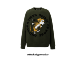 Onitsuka Tiger ropa 4P8D6N450 caqui hombres sudadera