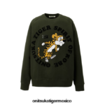 Onitsuka Tiger ropa 4P8D6N450 caqui hombres sudadera
