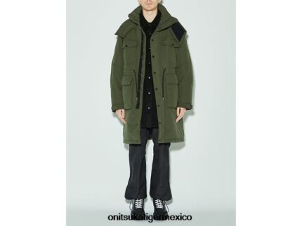 Onitsuka Tiger ropa 4P8D6N452 caqui hombres abrigo
