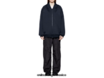 Onitsuka Tiger ropa 4P8D6N457 Armada hombres sudadera con capucha y cremallera - Image 3